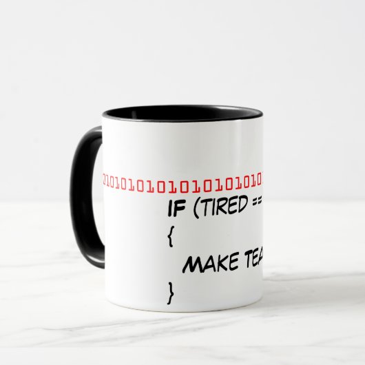 Geek Tasse (Vorderseite Links)