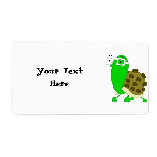 Geek Turtle Label Template (Vorne)