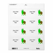 Geek Turtle Label Template (Vorne)