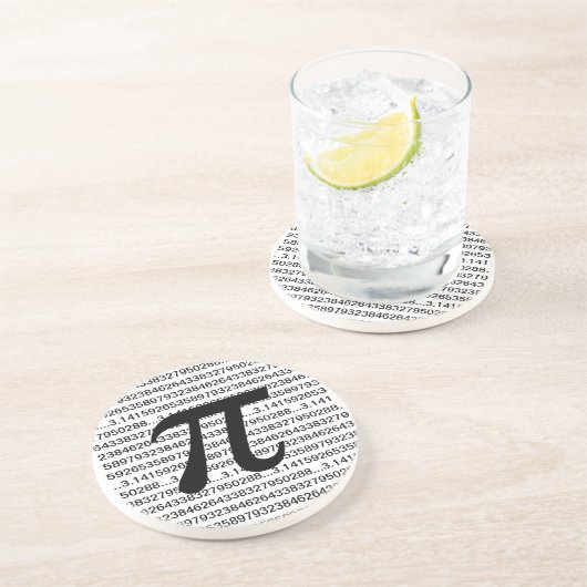 Geek-Untersetzer PUs 3,14 Mathe Sandstein Untersetzer (Seite)