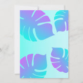 Geek Vaporwave 80er und 90er Jahre Einladung zum G (Rückseite)