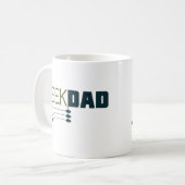 Geek Vater Kaffeetasse (Vorderseite Links)