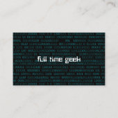 Geek Web Developer Computerwissenschaft Visitenkarte (Vorderseite)
