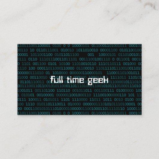 Geek Web Developer Computerwissenschaft Visitenkarte (Vorderseite)