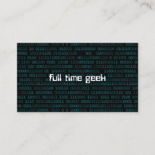 Geek Web-Entwickler Informatik Visitenkarte