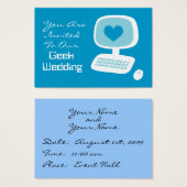 Geek Wedding Einladung Event Cards (Vorne & Hinten)