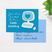 Geek Wedding Einladung Event Cards (Schreibtisch)