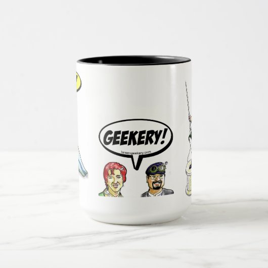 Geekery Mädchen-Tasse Tasse (Zentrum)