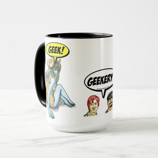 Geekery Mädchen-Tasse Tasse (Vorderseite Links)