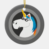 Geekicorn Keramik Ornament (Vorne)