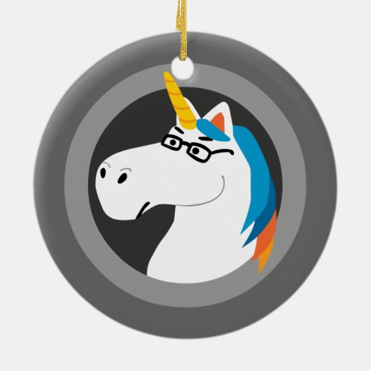 Geekicorn Keramik Ornament (Hinten)