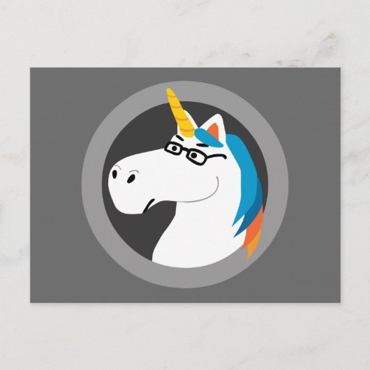 Geekicorn Postkarte (Vorderseite)