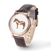 GEEKLEY montre femme classique marron Armbanduhr (Winkel)