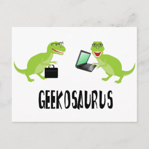 Geekosaurus Postkarte