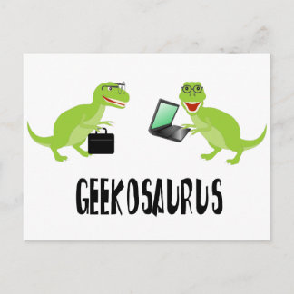 Geekosaurus Postkarte