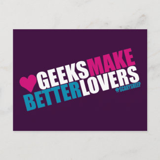 Geeks machen Besser Liebhaber Postkarte