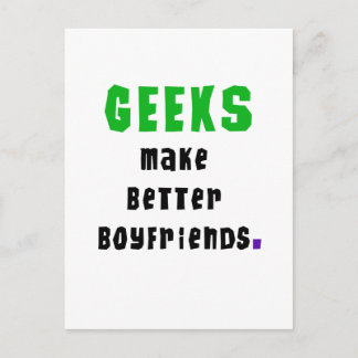 Geeks machen bessere Freunde Postkarte