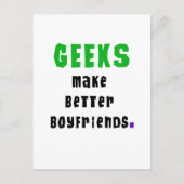 Geeks machen bessere Freunde Postkarte (Vorderseite)