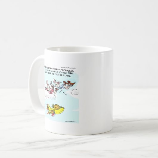 Geeks Oove Fruited Flugzeug Funny Kaffeetasse (Vorderseite Links)