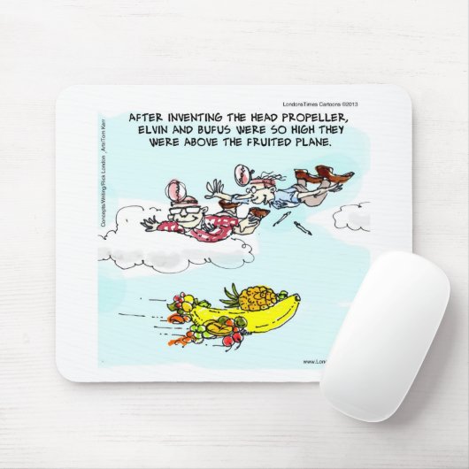 Geeks Oove Fruited Flugzeug Funny Mousepad (Mit Mouse)