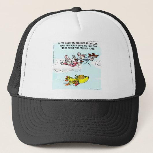 Geeks Oove Fruited Flugzeug Funny Truckerkappe (Vorderseite)