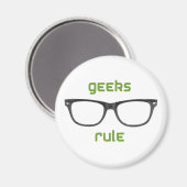 Geeks Rule Eyeglasses Magnet (Vorderseite/Rückseite)