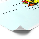 Geeks & The Frucht Flugzeug Funny Poster (Ecke)