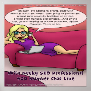 Geeky 900 Number SEO Girls Gone Wild Poster