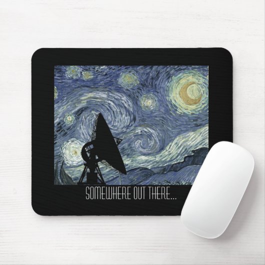 Geeky Astronomie Mousepad (Mit Mouse)