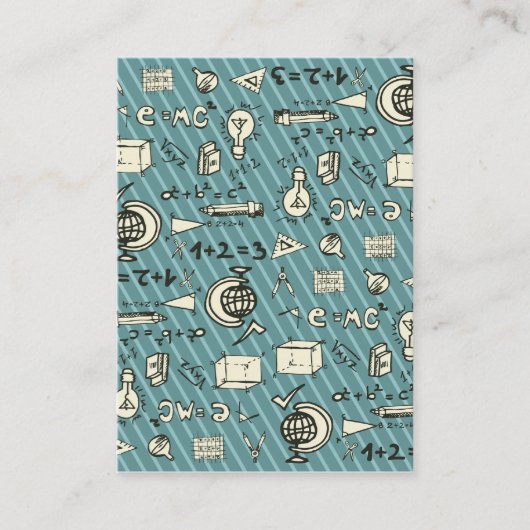 Geeky auf Blau Visitenkarte (Vorderseite)