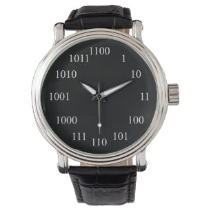 Geeky Binary Number System Armbanduhr