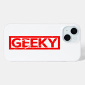 Geeky Briefmarke Case-Mate iPhone Hülle (Rückseite (Horizontal))