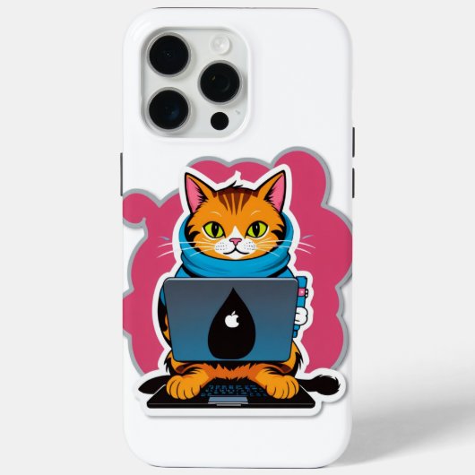 Geeky Cat Series Case-Mate iPhone Hülle (Rückseite)