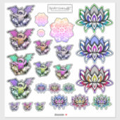 Geeky Chic Sticker Sheet (Blatt)