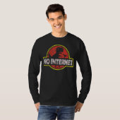 Geeky Dinosaur Pixel Nerdy Computer Programming Ge T-Shirt (Vorne ganz)