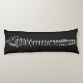 Geeky Dorn-Anatomie-Rückenmark-vertebrale Spalte Seitenschläferkissen (Rückseite)