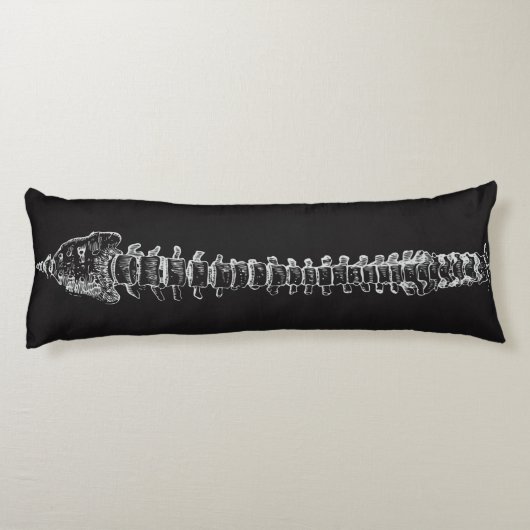 Geeky Dorn-Anatomie-Rückenmark-vertebrale Spalte Seitenschläferkissen (Rückseite)