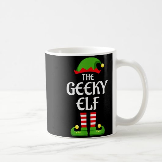 Geeky Elf Family Matching Group Christmas Geek Kaffeetasse (Rechts)