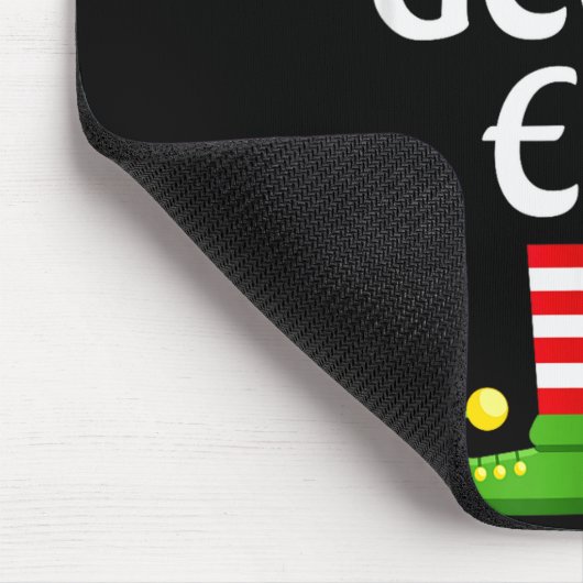 Geeky Elf Family Matching Group Christmas Geek  Mousepad (Ecke)