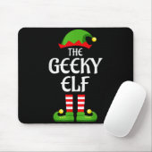 Geeky Elf Family Matching Group Christmas Geek Mousepad (Mit Mouse)