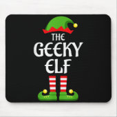 Geeky Elf Family Matching Group Christmas Geek  Mousepad (Vorne)