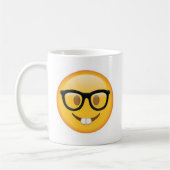 Geeky Emoji stellen gegenüber Kaffeetasse (Links)