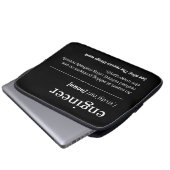 Geeky Engineering Gift Engineer Definition Modern Laptopschutzhülle (Vorne Knopf)