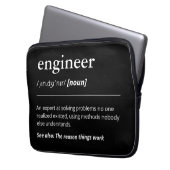 Geeky Engineering Gift Engineer Definition Modern Laptopschutzhülle (Vorderseite Links)