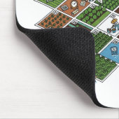 Geeky Farm Grid - Landwirtschaft trifft AI Mouse Mousepad (Ecke)