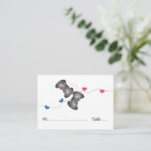 Geeky Gamer Wedding Platzkarten (Stehend Vorderseite)