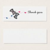 Geeky Gamer Wedding Vielen Dank Mini Cards (Vorne & Hinten)