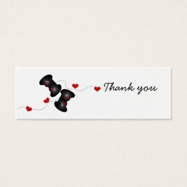 Geeky Gamer Wedding Vielen Dank Mini Cards (Dark)