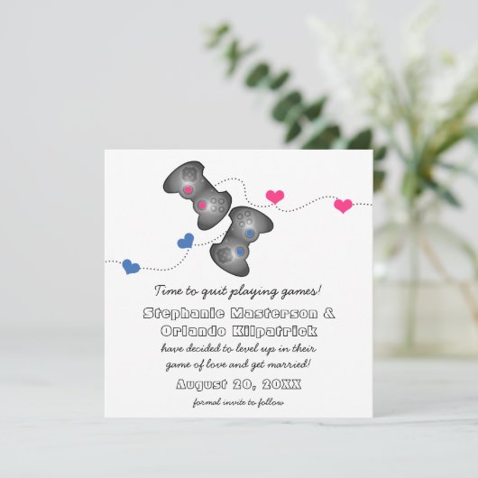 Geeky Gamers Ankündigung Datum freihalten (Stehend Vorderseite)