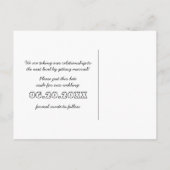 Geeky Gamers Save the Date Postcard Dark Blue Pink Ankündigungspostkarte (Rückseite)